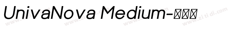 UnivaNova Medium字体转换